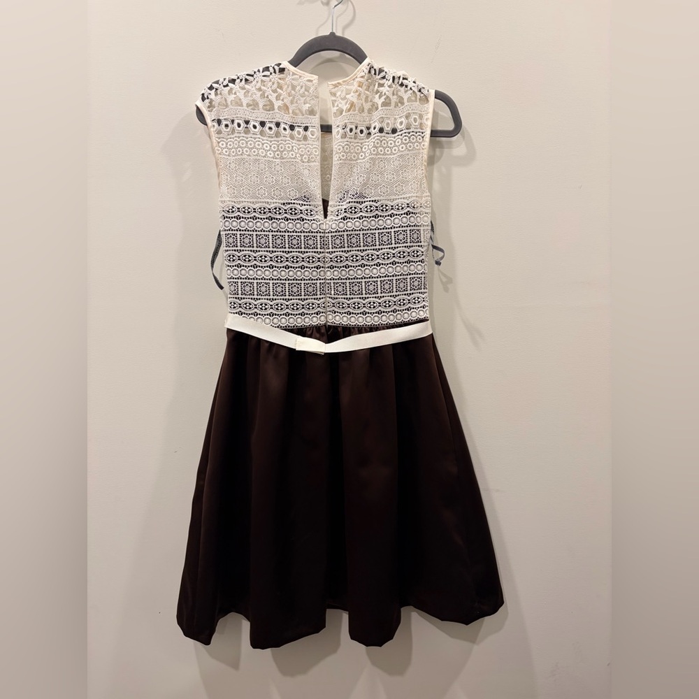 Lace Bodice Brown/Espresso Skirt‎ Formal Dress